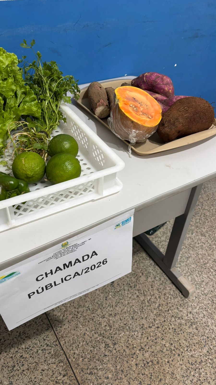 Degustação da alimentação escolar