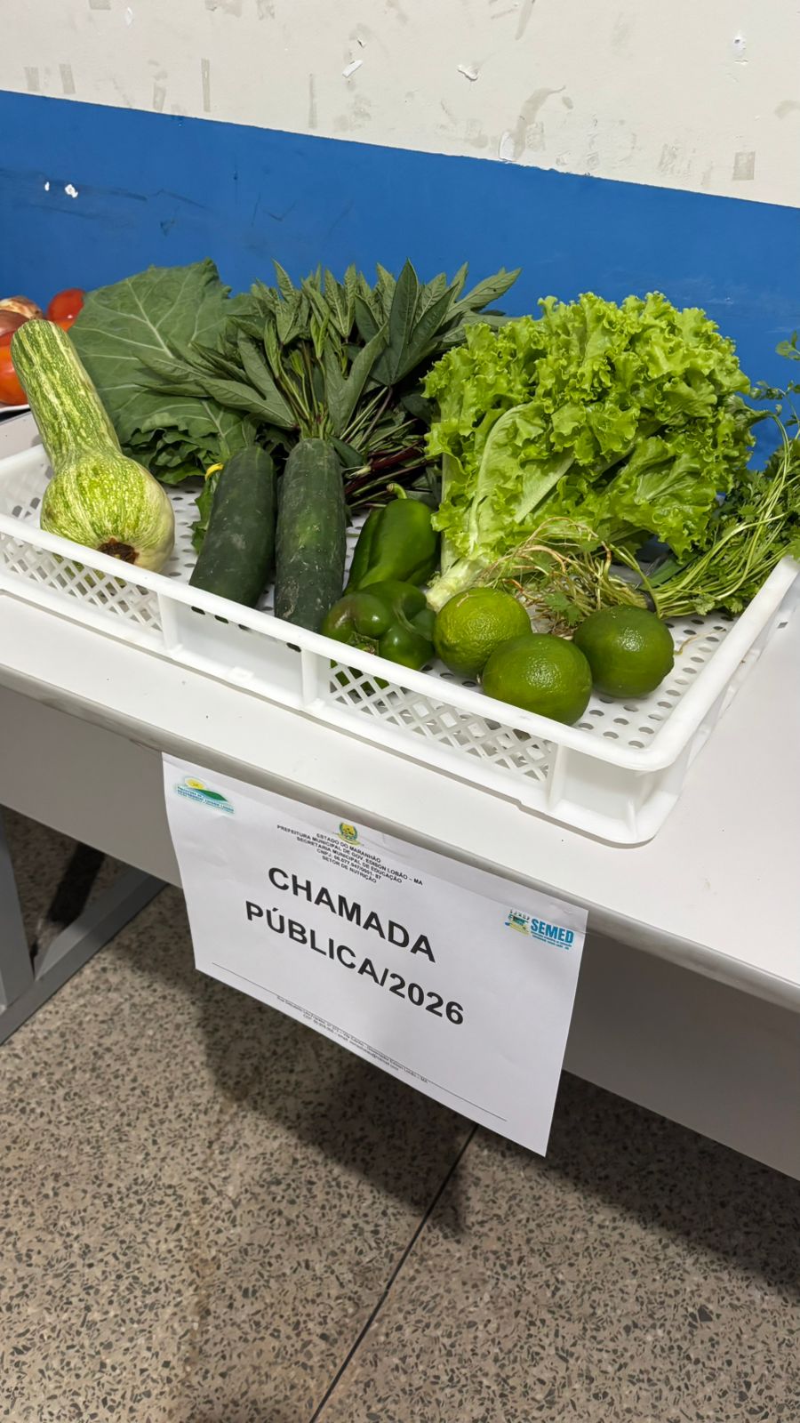 Degustação da alimentação escolar