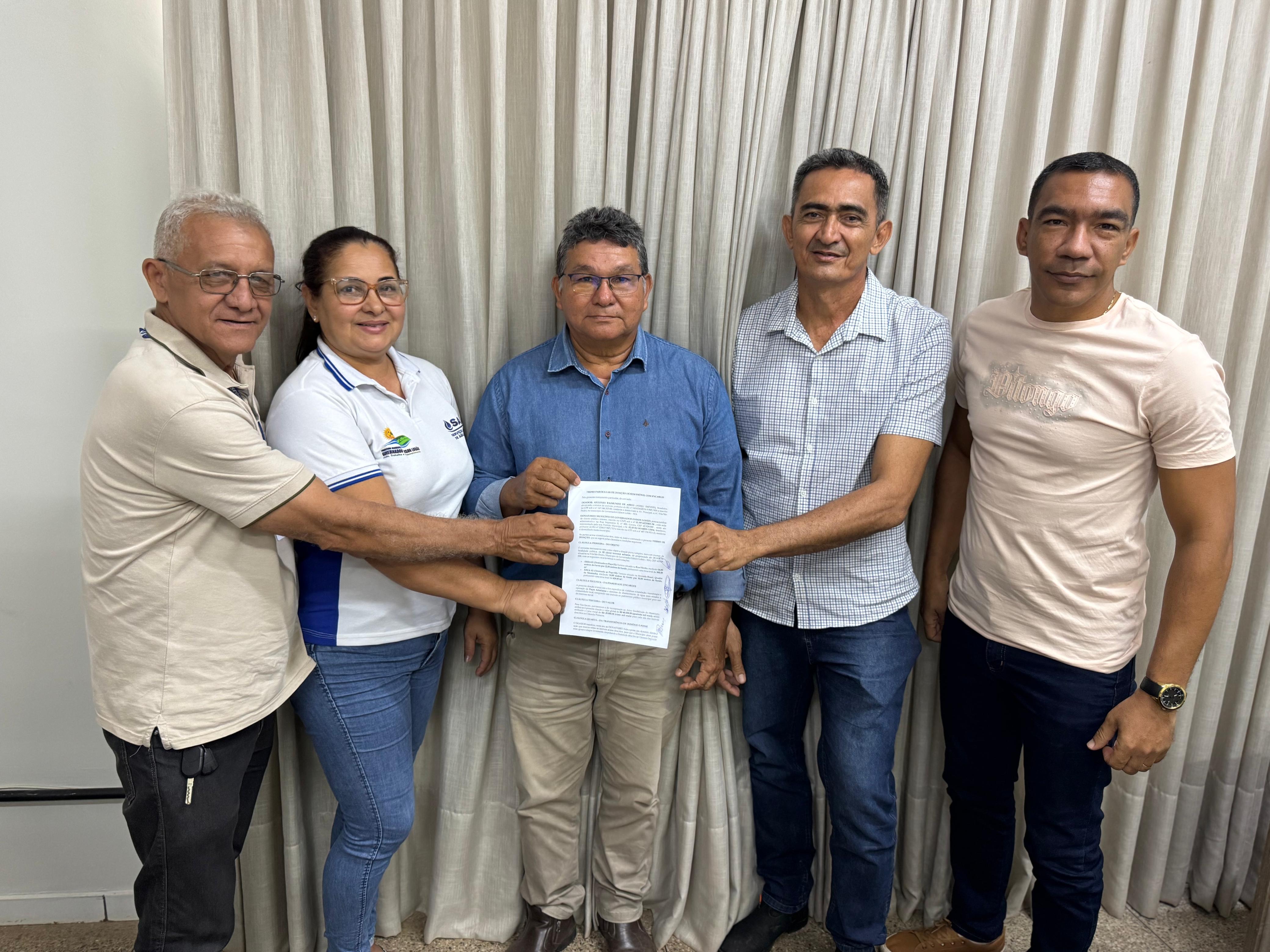 Prefeitura recebe doação de terrenos para implantação de poços artesianos na comunidade São Ped...