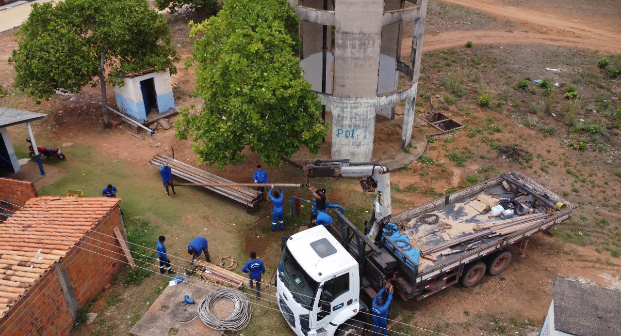Substituição de um conjunto motobomba