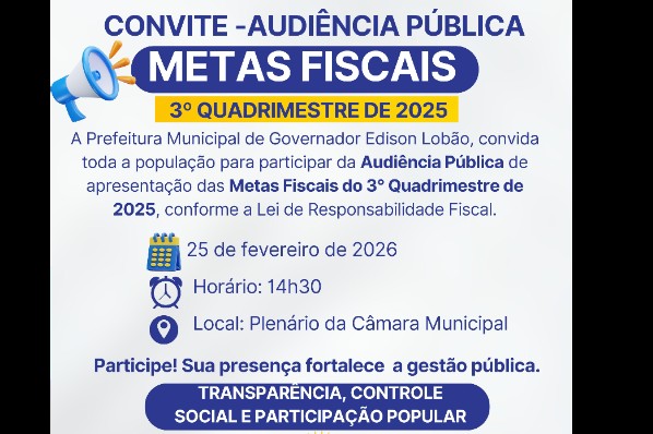 Audiência Pública – Metas Fiscais